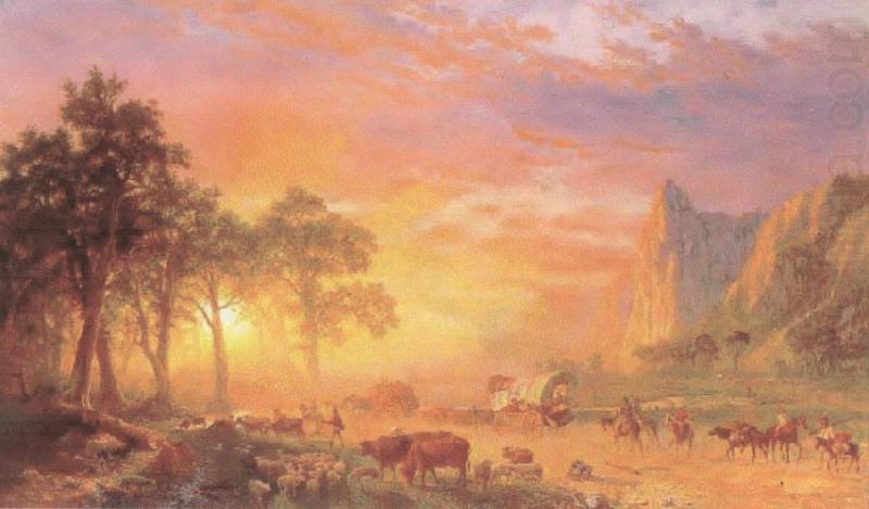 Albert Bierstadt The Oregon Trail oil painting picture